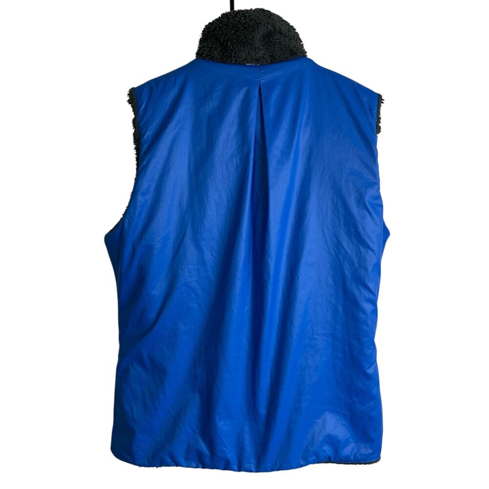 Patagonia Los Gatos Vest Womens Medium Blue Reversible Outdoors Hike Full Zip - Picture 6 of 8